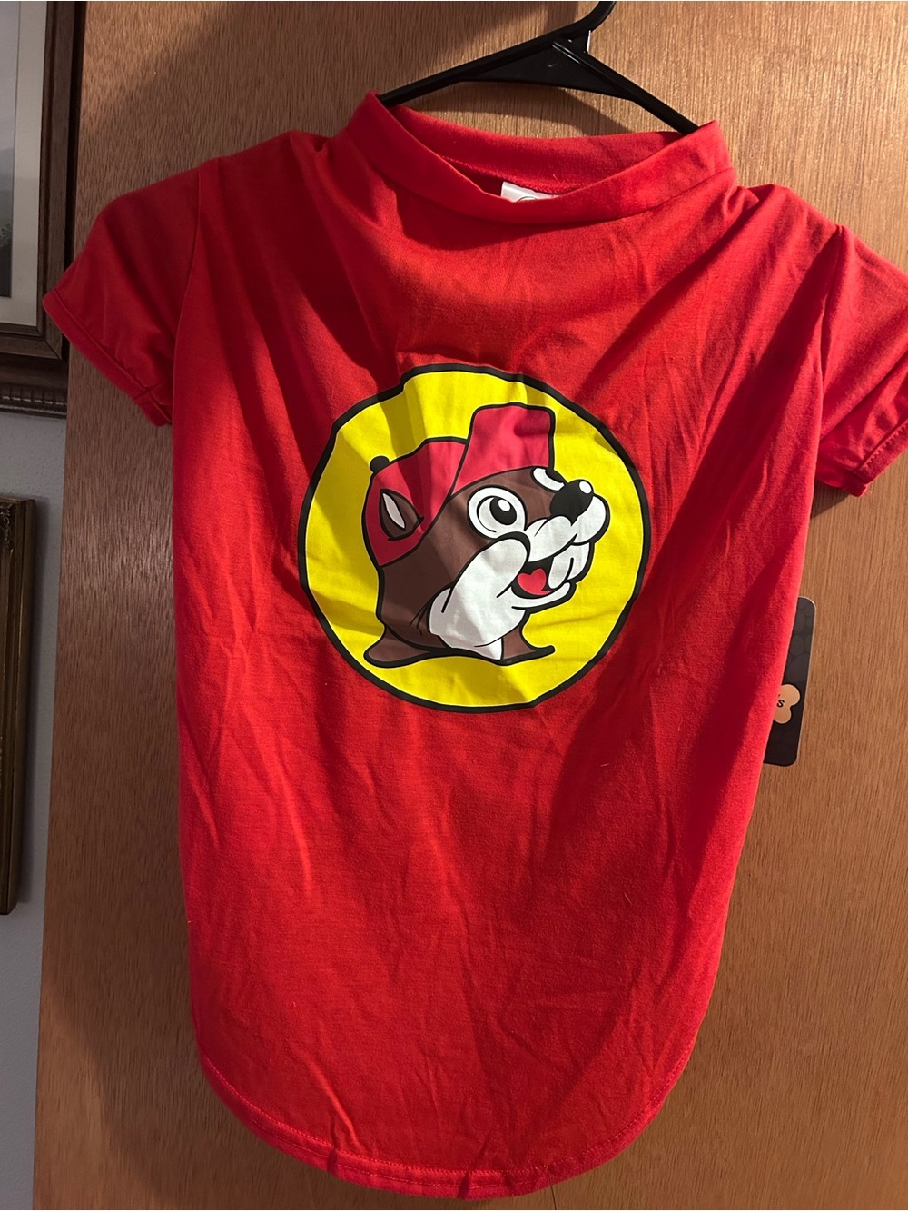 Dog Buccee’s Red Graphic Tee with Mascot - L